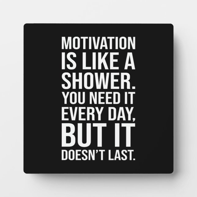 Motivation ist wie ein Duschangebot - Funny Fotoplatte (Vorderseite)
