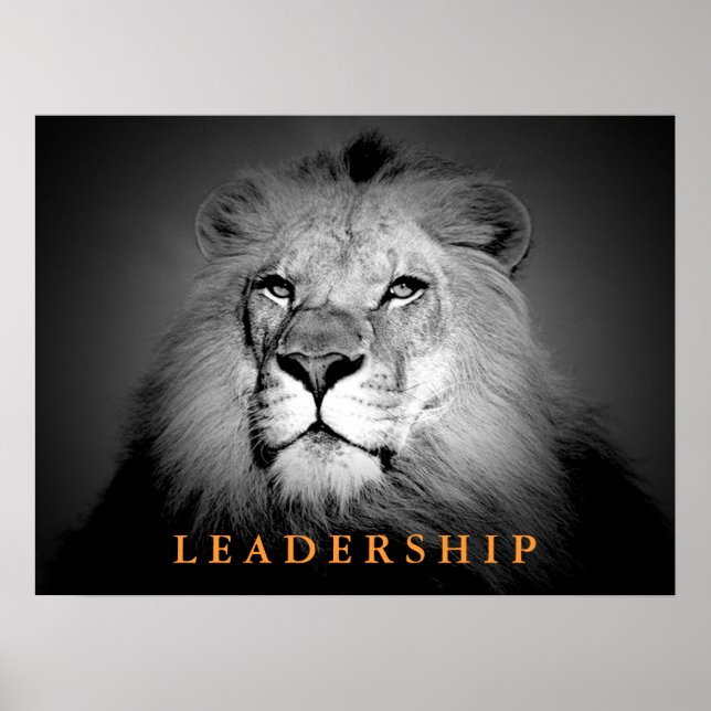 Motivation Leadership Poster du roi Lion (Devant)