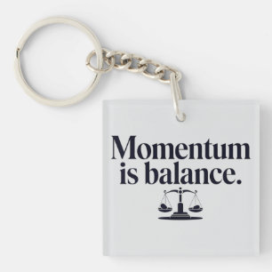 Motivation "Momentum is Balance" - Typographie