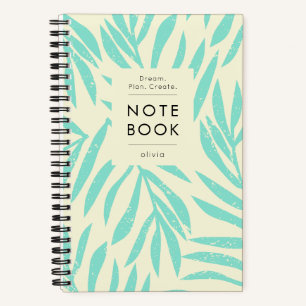 Motivation Pastell Botanisch Modern Notizbuch