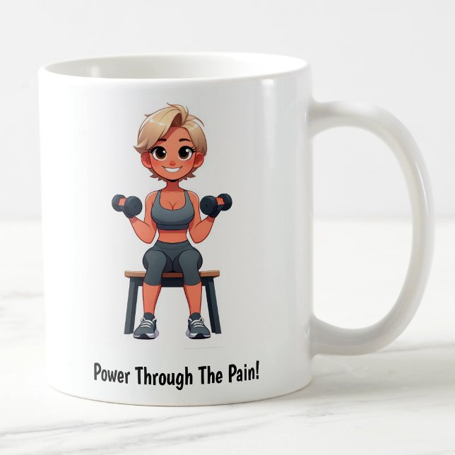 Motivation personnalisable Fitness Coffee Mug (Créateur téléchargé)