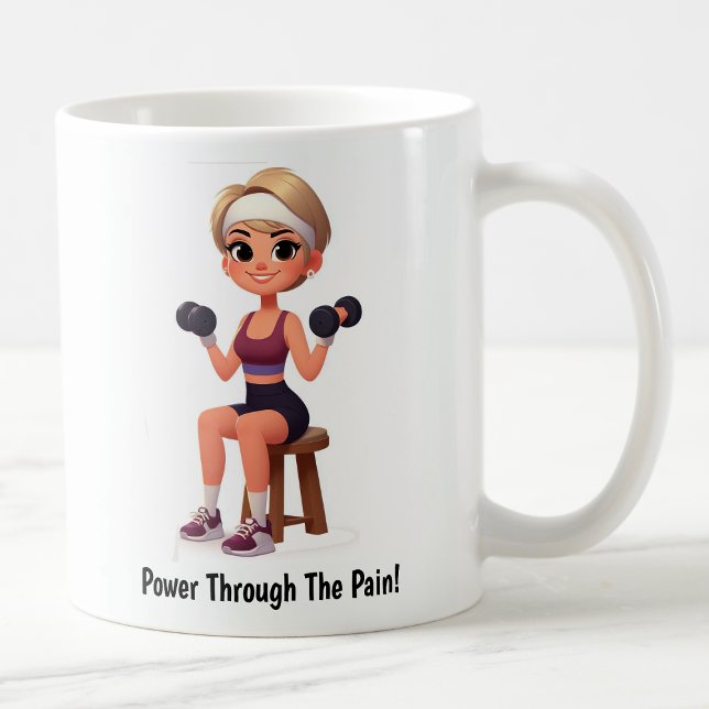 Motivation personnalisable Fitness Coffee Mug (Créateur téléchargé)