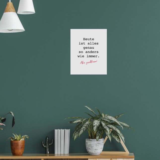 Motivation Poster Schreibmaschine (Wohnzimmer 1)