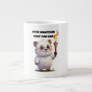Motivation Sprichwort bieten, was immer Sie können Jumbo-Tasse