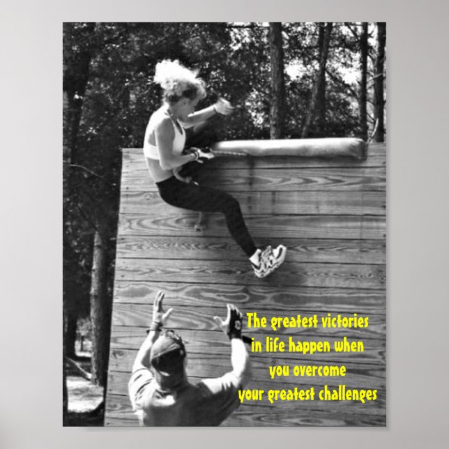 MOTIVATION surmonter les obstacles poster (Devant)