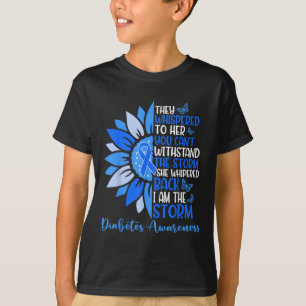 Motivation Unterstützung Squad Sunflower Diabetes T-Shirt