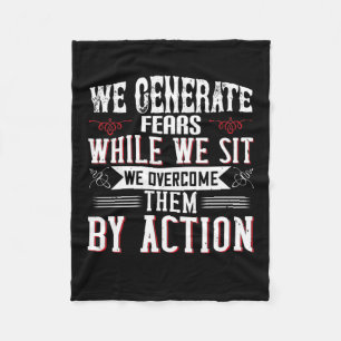 Motivation - Wir erzeugen Ängste durch Sitzen Fleecedecke
