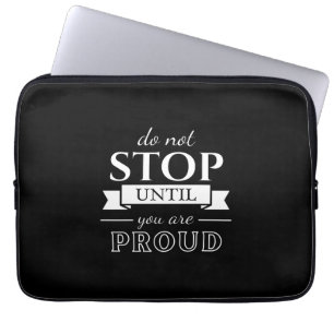 Motivation Zitat Stilvoll und positiv Text Laptopschutzhülle