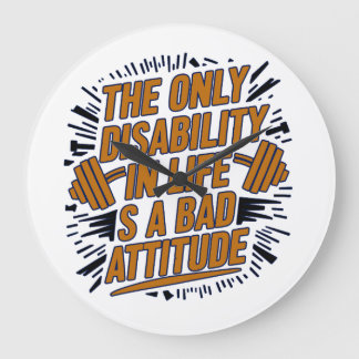 Motivation zitiert Wall Art Clock Große Wanduhr