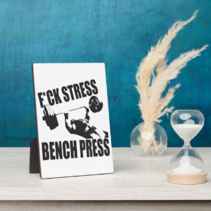 Motivation zum Anheben - F*CK-Stress, Drucktaste Fotoplatte