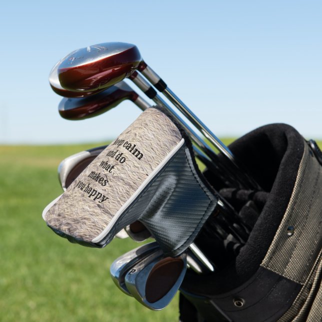 Motivational and inspirational quote golf headcover (In Situ)