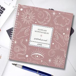 Motivational Celestial Gratitude Journal Notizbuch
