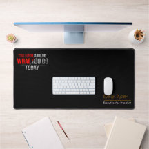 motivational desk mat - Custom Name & Job Title 