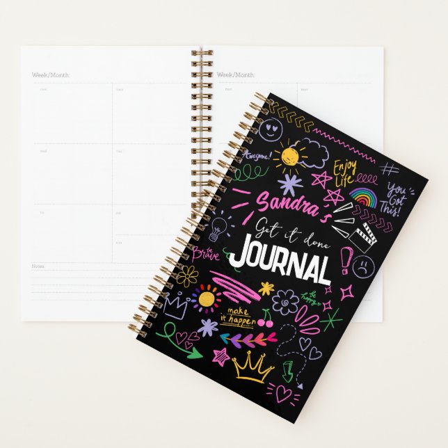 Motivational Doodle Anti-Journal - Faites faire IT (Devant avec enveloppe)