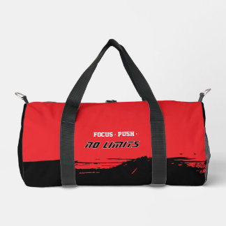 Motivational Fitness Red Duffle Bag