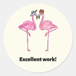 Motivational good job teachers stikers runder aufkleber