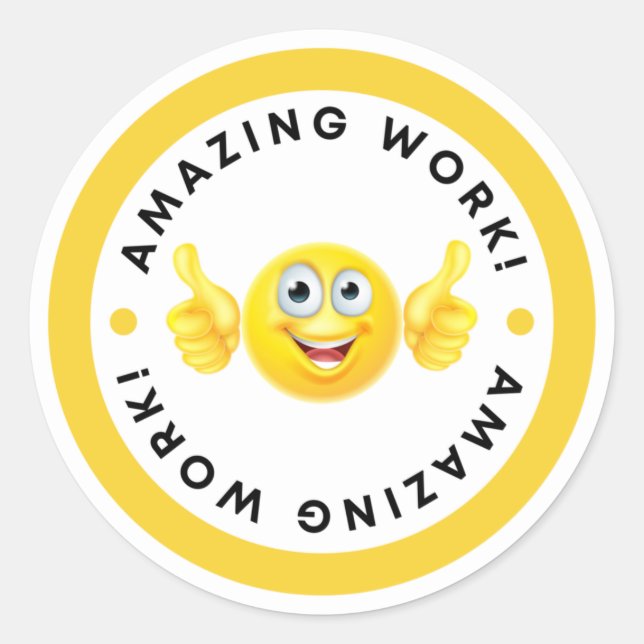 Motivational good job teachers stikers runder aufkleber (Vorderseite)