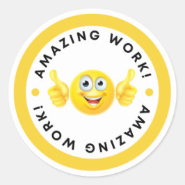 Motivational good job teachers stikers runder aufkleber