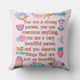 Motivational Home Decor Accent Kissen