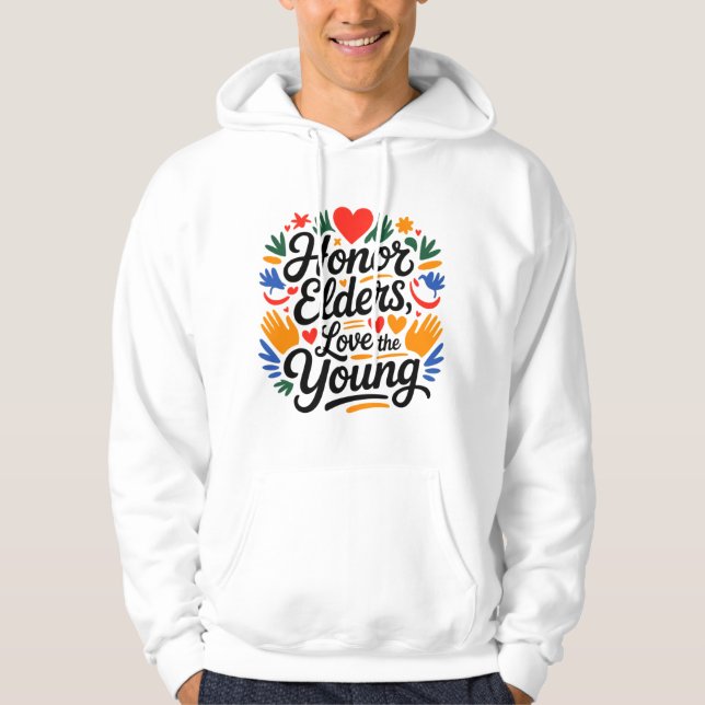 Motivational Hoodie for Men – Do Something Today  (Vorderseite)