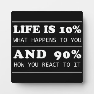 motivational Life Inspirational Typography Fotoplatte