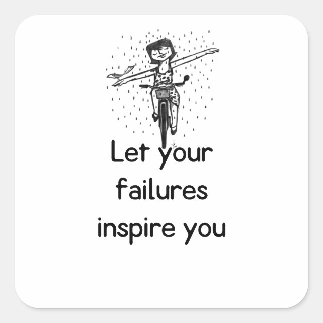 Motivational life Quote Sticker (Vorderseite)