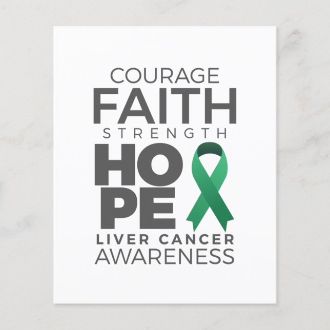 Motivational Liver Cancer Awareness Sayings Flyer (Vorne)