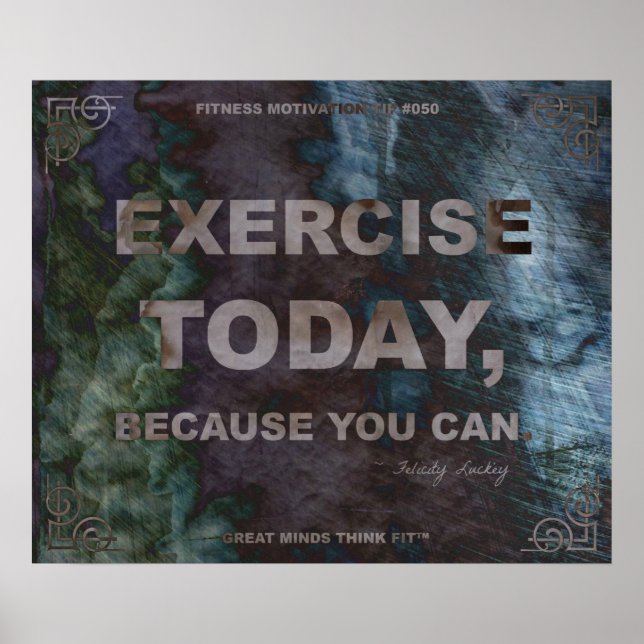 Motivational Poster for Fitness Quote #050 (Vorne)
