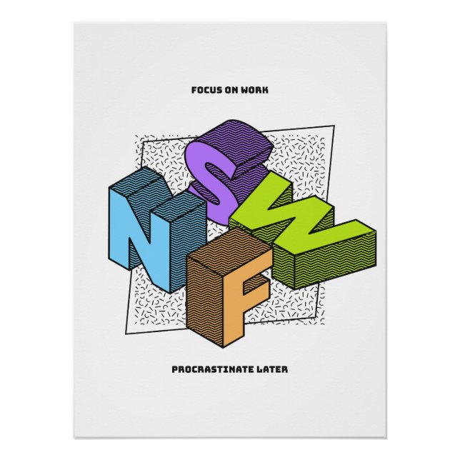 Motivational Poster Office Decor | Bold Quote (Vorderseite)