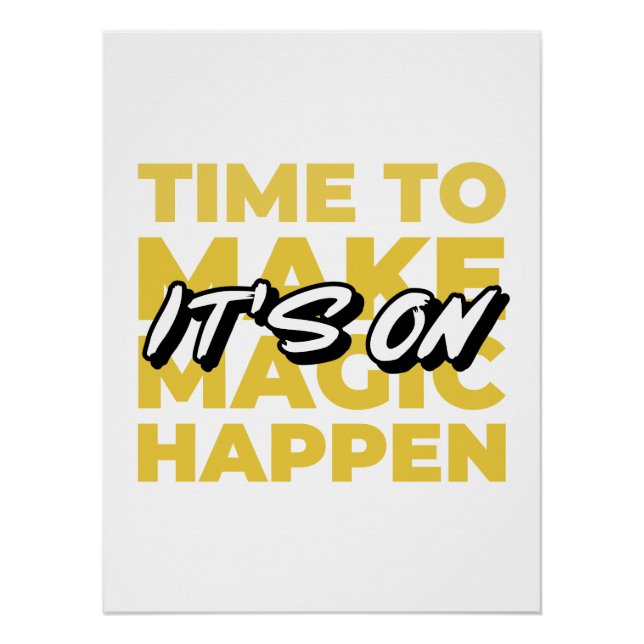Motivational Poster Typography | Gym Focus (Vorderseite)