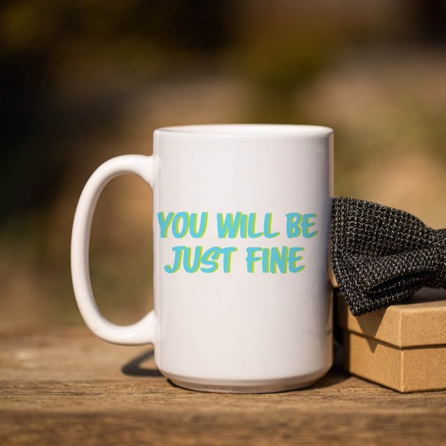 Motivational Quote and Encouragement-Block Letters Kaffeetasse (Von Creator hochgeladen)