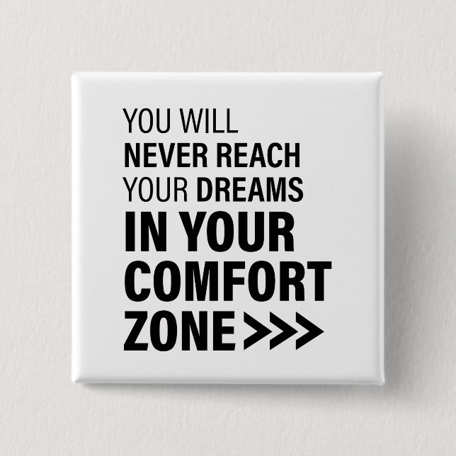 Motivational Quote Art Dreams Famous Quotes Button (Vorderseite)