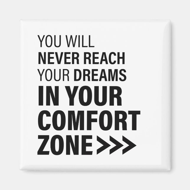 Motivational Quote Art Dreams Famous Quotes Magnet (Vorne)