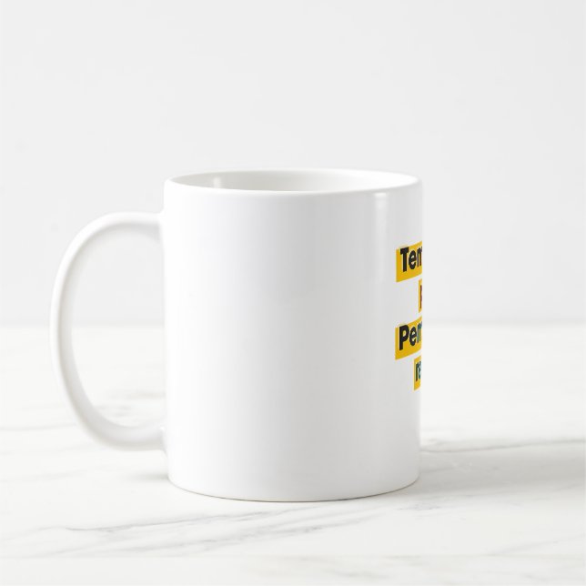Motivational quote design  kaffeetasse (Links)