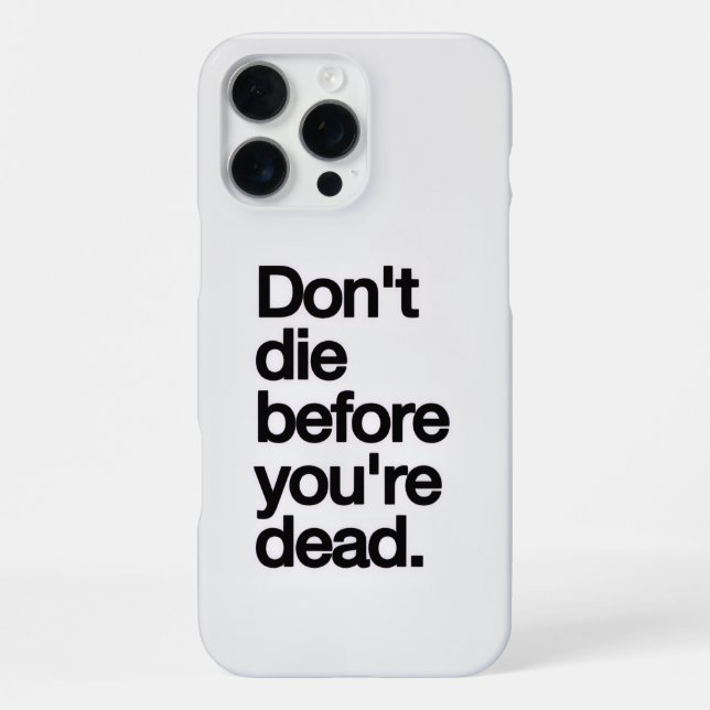 Motivational Quote iPhone16 Case iPhone 16 Pro Max Hülle (Rückseite)