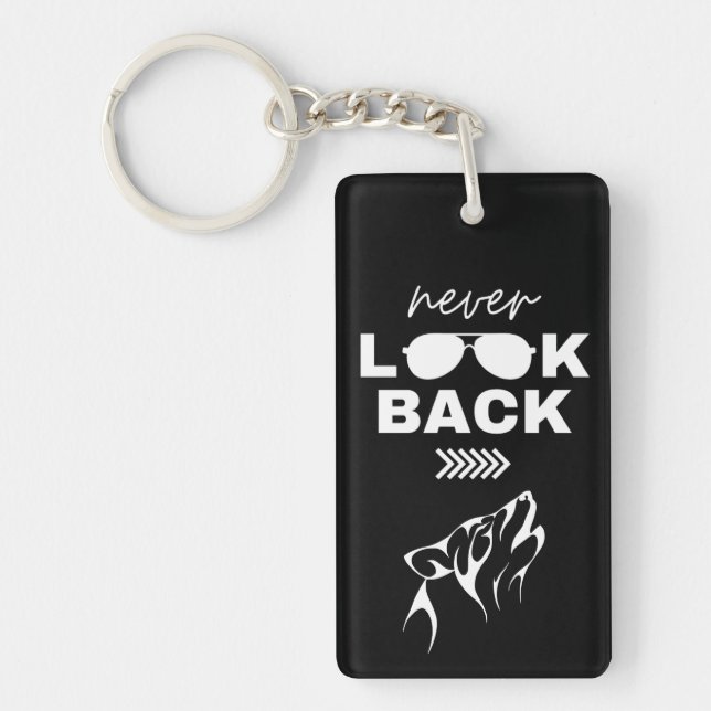 Motivational Quote Metal Keyring (Devant)
