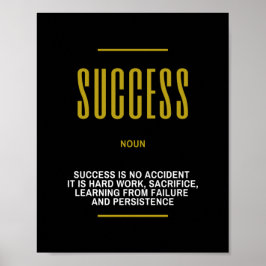 Motivational Quote On Success Poster