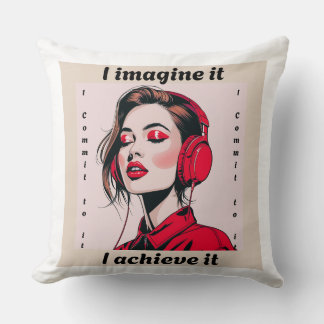 Motivational Quote Pillow Kissen