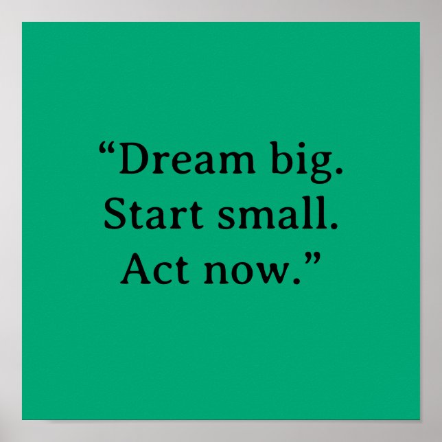 MOTIVATIONAL QUOTE POSTER (Vorne)