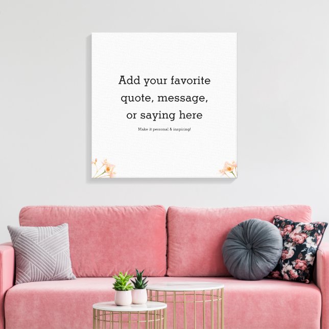 Motivational Quote Stretched Canvas Print Leinwanddruck (Insitu (Wohnzimmer))