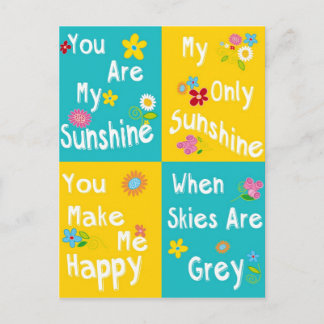 Motivational Sätze der Typography - Collage Postkarte