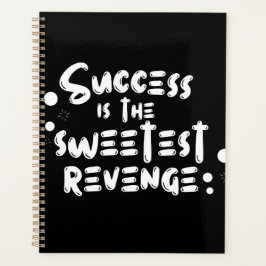 Motivational Spiral Notebook – Success Is the Swee Planer
