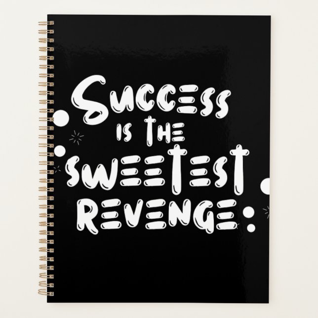 Motivational Spiral Notebook – Success Is the Swee Planer (Vorderseite)