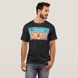 Motivational Sunset Quote Art T-Shirt