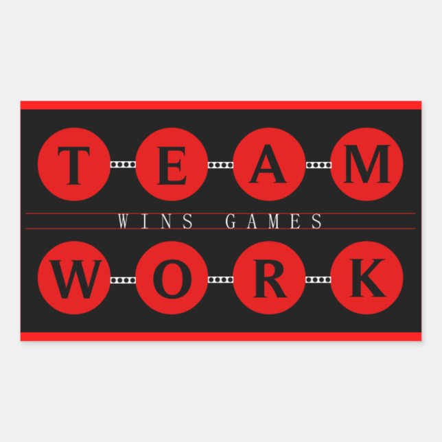 MOtivational TEAMWORK gagne Stickers Jeux (Devant)