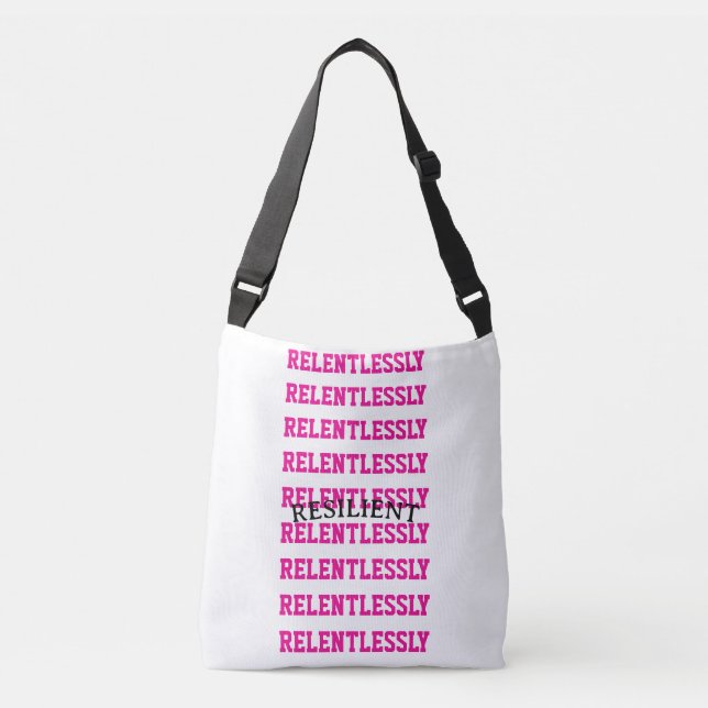 Motivational Tote Tragetaschen Mit Langen Trägern (Vorderseite)