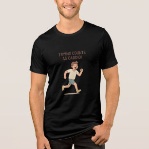 Motivationale Einfachheit – Weiter Minimalistisch  Tri-Blend Shirt