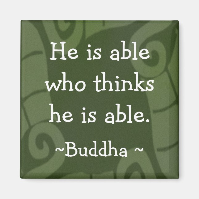 Motivationales Buddha-Zitate-Magnet-1 Magnet (Vorne)
