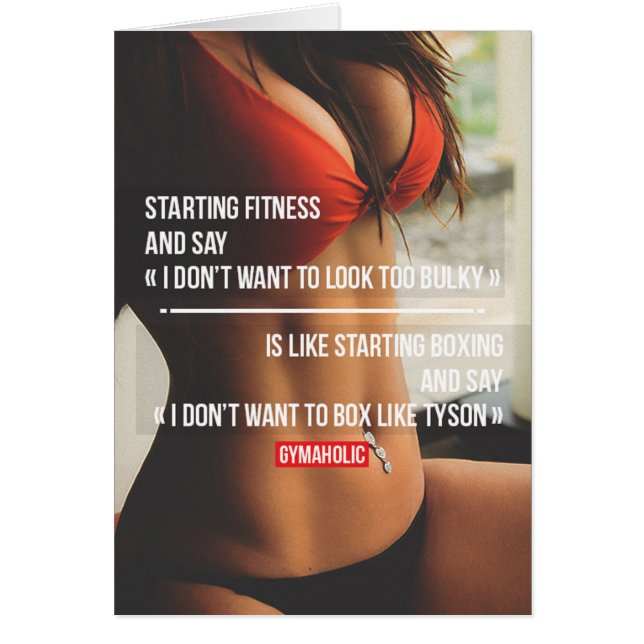 Motivationales Fitness Gym (Vorne)