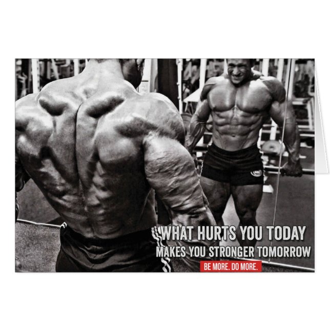Motivationales Fitness Gym (Vorderseite (Horizontal))